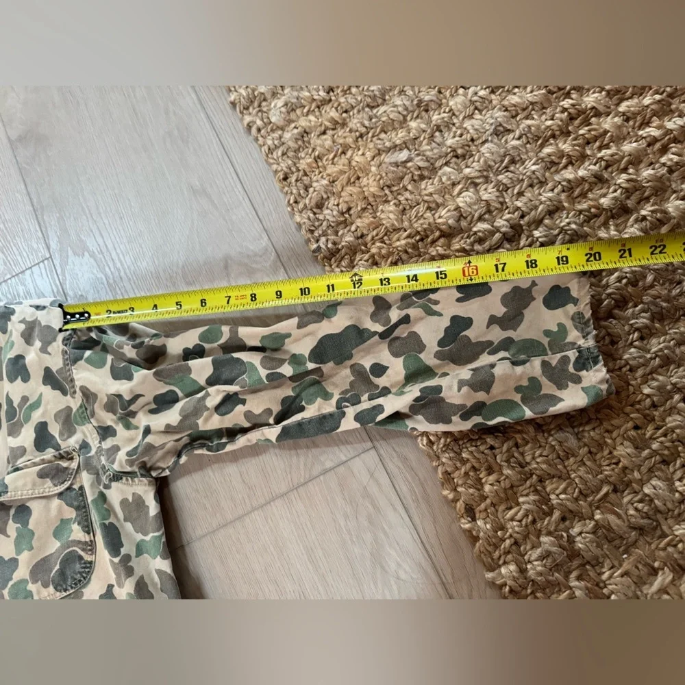 Vintage Women’s Camouflage Jacket with Tan Collar - Picture 6 of 7
